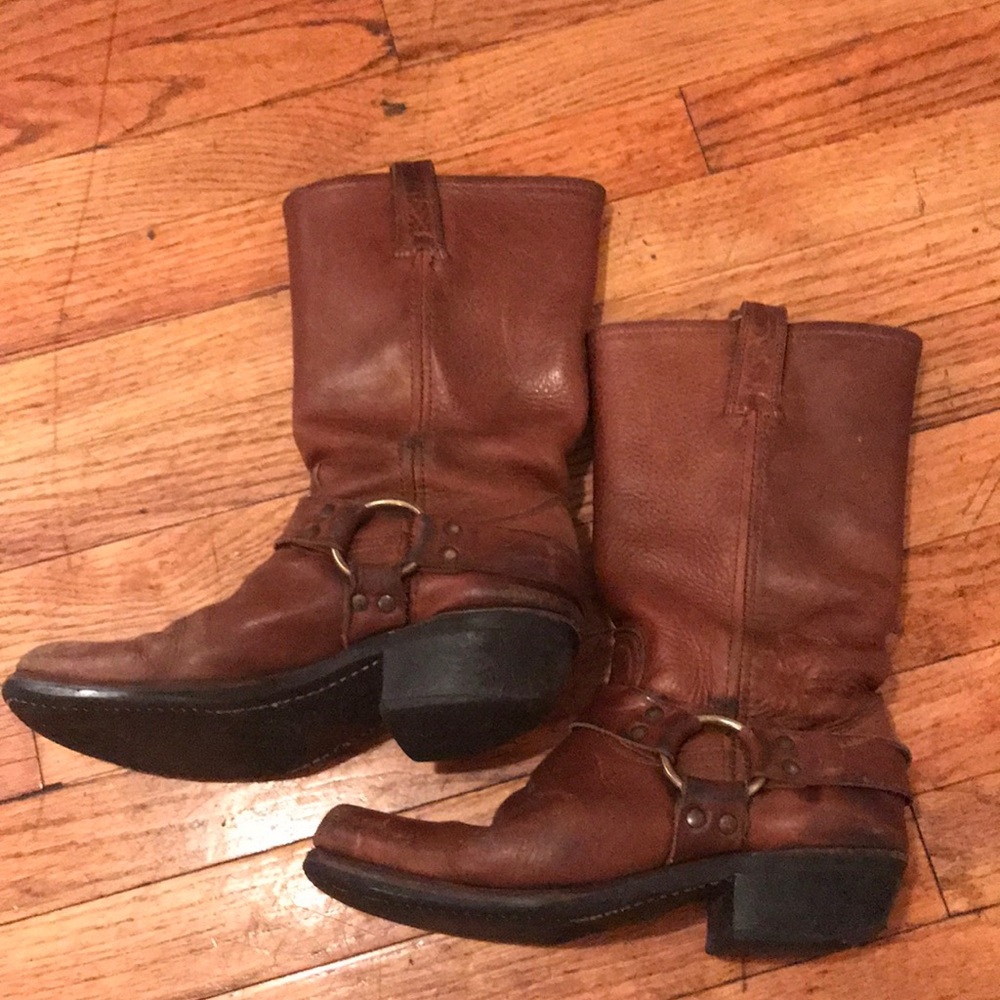 Harness Leather Frye Boots